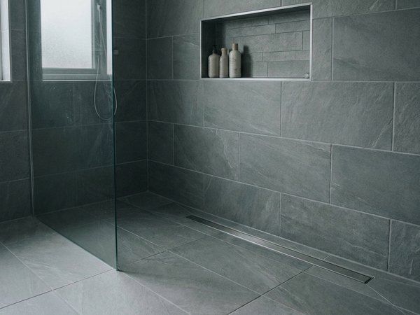 Rebuilt waterproofed shower with fresh tile, example
